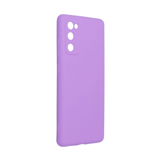 Capa de Silicone com Moldura de Câmera para Samsung Galaxy S20 FE Roxo